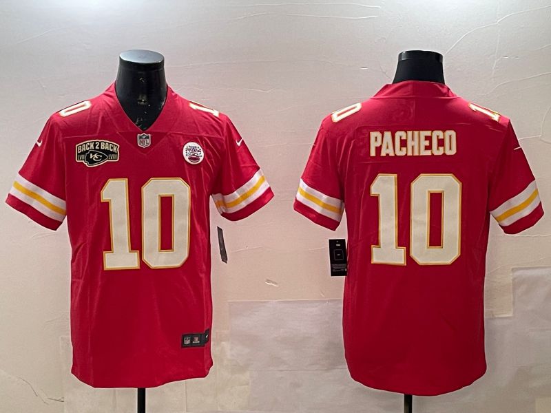 Men Kansas City Chiefs 10 Pacheco Red Second generations 2025 Nike Limited NFL Jersey style 4